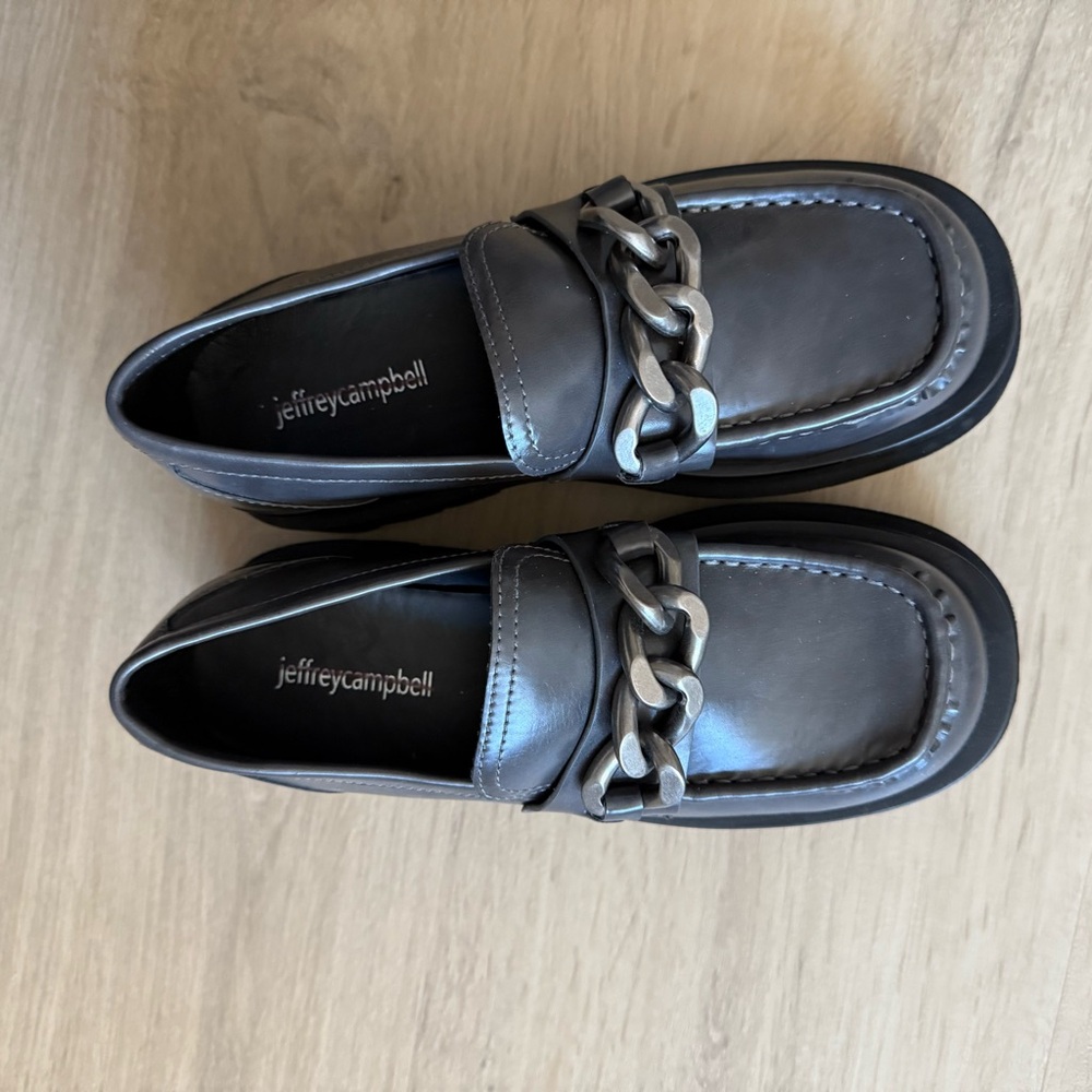 Jeffrey Campbell recess loafers brown/grey